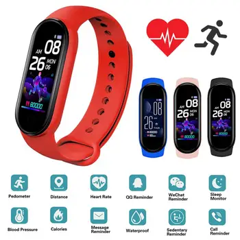 M5 Smart watch Sport Fitness Tracker Pedometer Südame Löögisageduse, vererõhu Monitor Bluetooth-M5 Smart Bänd Käevõru Mehed Naised 2021