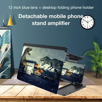 12inch 3D Telefoni Ekraani Luup Võimendi Kokkuklapitavad Disain HD Video Suurendusklaasi Vaadata 3D Filme Nutikas Telefon Bracket Omanik