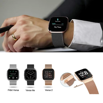 Rihma fitbit vastupidi 2 Randme Metallist Käevõru Roostevabast Terasest Asendamine Watchband jaoks Fitbit vastupidi lite Rihm Wristbands vöö