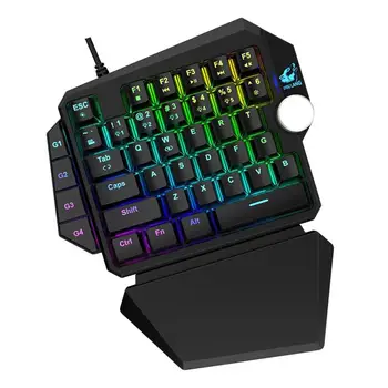 RedThunder Ühe Käega Mechanical Gaming Keyboard RGB Taustavalgustusega Kaasaskantav Mini-Mängude Klaviatuur Game Controller for PC PS4 Xbox Gamer