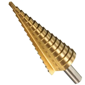 Step Drill Bits Kolmnurk Puuri Puur 4-32mm/4-20mm/4-12mm Kolmnurkne Varre Puurida Spiraalne Soon Samm Kolmnurkne Pagoda Kuju