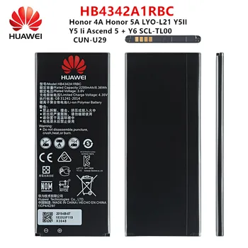 Hua Wei Orginaal HB4342A1RBC 2200mAh Aku Huawei Honor 4A Au 5A PAREMALT-L21 Y5II Y5 Ii Tõusta 5 + Y6 SCL-TL00 CUN-U29