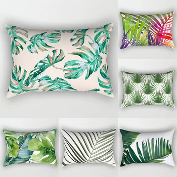 30x50cm Tropical Palm Jätab Padi Katavad Rohelised Lehed Trükitud Dekoratiivsed Diivan ja Padjad Pillowcover Kodu Tarvikud