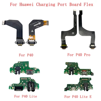 Algne Laadimine USB Dock Port-Ühenduspesa Juhatuse Osad Flex Kaabel Huawei P40 P40 Pro P40 Lite P40 Lite E-USB-PCB Pardal