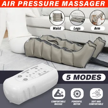 Traadita 5 Režiimid Õhu Kojad Compression Jalg Massager Ringlusse Pressotherapy Õhu Edendada Vere Relaxrehabilitation