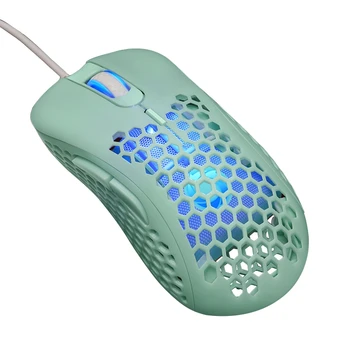 Õõnes Välja Kärgstruktuuri Gaming Mouse Optilise Sensoriga 6400 DPI Värviline RGB Backlit