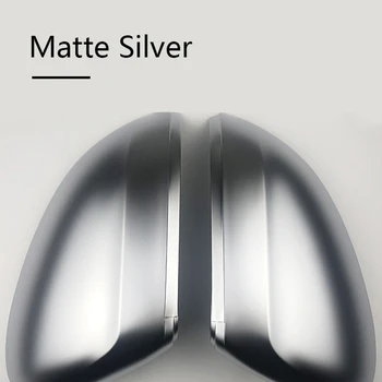 Matt Hõbedane Auto Rearview Mirror Katab Pool Välispeeglid Mütsid V-W Passat B8 2016-2019