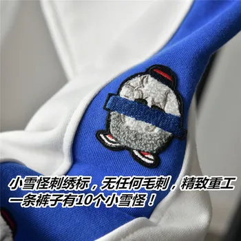 Sinine ADER Tikitud Logo ADER VIGA Püksid 2021 Meeste ja Naiste Kõrge Kvaliteedi Adererror Sweatpants Küljel Triip Lumi Koletis Püksid