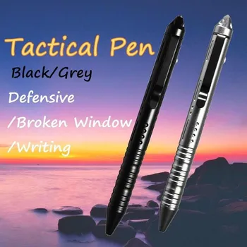 Taktikaline Kaasaskantav Riigikaitse Pen Klaas Kaitselüliti Väljas EDC Pen Tool Volfram Terase Polt Lüliti kinkekarbis
