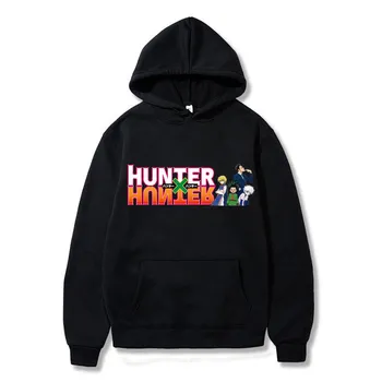 Jaapani Anime Naljakas Killua Silmad Killua HxH Hupparit 2021 Talvel Jaapani Stiilis Hunter X Hunter Sviitrid Streetwear Naiste/meeste