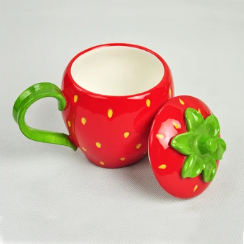 2019 shipping puu-maasika kruus Suure jõudlusega apelsin arbuus keraamiline piima tassi Kohvi Tassi teacup isiksuse kingitus CL90322