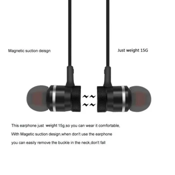 Kaasaskantav Bluetooth-compatib Kõrvaklapid Sport Jõusaal Kõrvaklapid Traadita Kaelus Stereo, Bass Kõrvaklapid Xiaomi Samsung, IPhone Jne