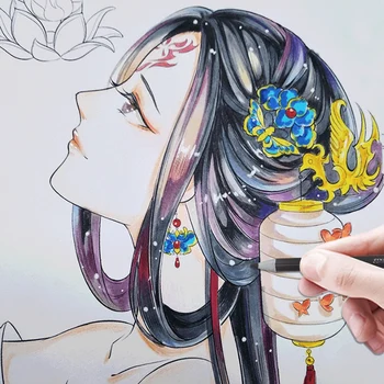 Vana-Hiina Stiilis Värvimine Raamatuid Täiskasvanutele Manga Kopeerimine Maali-Joonistus-Graffiti Leevendada Survet Pilt Raamat Õpik