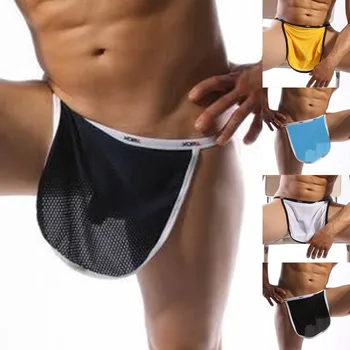 Meeste Erootiline Aluspüksid Pehme Läbipaistev Ultra-õhuke Porn Aluspüksid Mees-Lihtne Mood Tahked Värvi Seksikas Silma Aluspesu Sleepwear