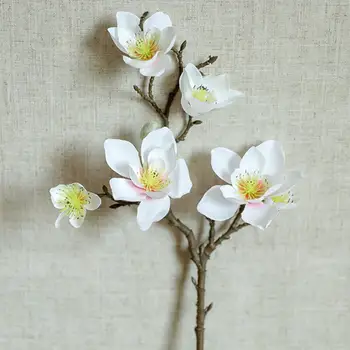 Uus Magnolia tehislilled Simulatsiooni Magnolia Võltsitud Lilled DIY Pulm Teenetemärgi Kodus Kimp Faux Lilled Filiaal