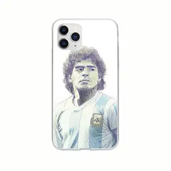 Vintage Diego Maradona Läbipaistev Mobiiltelefoni Puhul Huawei P20 P40 Lite P30 Pro P Smart 2019 Nova 3e 6 Se Selge Kate