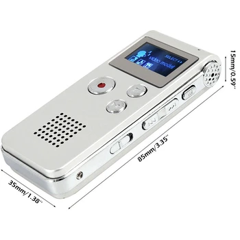 Kaasaskantav LCD Digitaalne Salvestus pen MINI USB-Taasesitus MP3 Diktofon Professionaalne müra Vähendamise Diktofoni, HD Kõlar