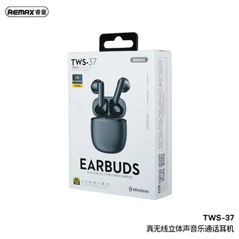 Remax TWS-37 Traadita Kõrvaklapid V5.1Bluetooth Peakomplekti, Kõrvaklapid, In-Ear Earbuds Hifi Stereo Bass Ei hiline CVC8.0 Müra Vähendamine