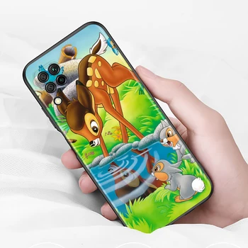 Disney Cartoon Bambi jaoks Huawei Nova 8 7 7i 6 SE 5 5T 5E 5Z 5i 4 4E 3 3E 3i 2 2i Lite Pro Musta Telefoni Puhul