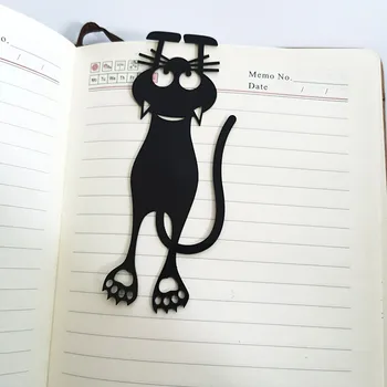 Loominguline Naljakas Õõnes Kass Muster Raamat Lehe Järjehoidja Kirjatarvete Õppe Pakkumine