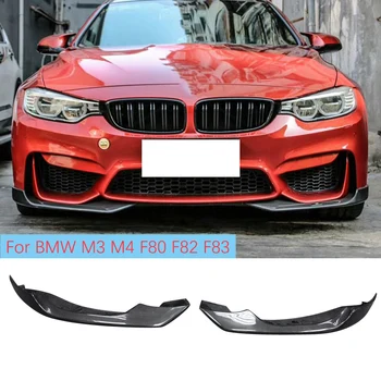 Esistange Lip Spoiler Lõhkujad BMW F80 M3 F82 F83 M4 Sedaan Kupee Kabriolett - 2018 süsinikkiust Winglets