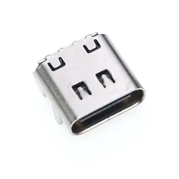 5tk USB-3.1 C-Tüüpi Konnektor 16 Pin Õige Nurga all Läbi Aukude PCB Naine Pistikupesa Pistikupesa Jaoks JBL Tasuta 4-Liides