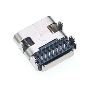 5tk USB-3.1 C-Tüüpi Konnektor 16 Pin Õige Nurga all Läbi Aukude PCB Naine Pistikupesa Pistikupesa Jaoks JBL Tasuta 4-Liides