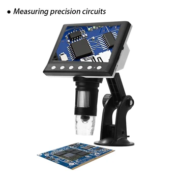 1000X Digitaalne Mikroskoop Elektroonilise 4.3 Tolline Ekraan, VGA Digital Microscope 8 LED Luup Tekstiili Vaata Telefoni Kontroll