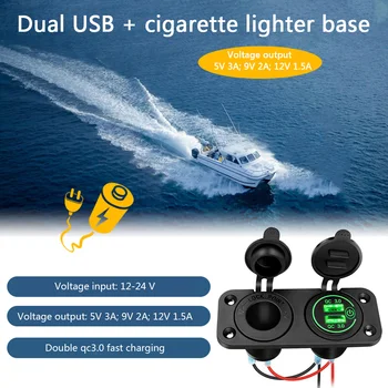 Auto Auto sigaretisüütaja Pessa Dual QC 3.0 USB Power Adapter Laadija Pistik Seinakontakti DIY Kit Car Paat Mere Mootorratas, Veoauto
