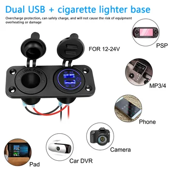Auto Auto sigaretisüütaja Pessa Dual QC 3.0 USB Power Adapter Laadija Pistik Seinakontakti DIY Kit Car Paat Mere Mootorratas, Veoauto