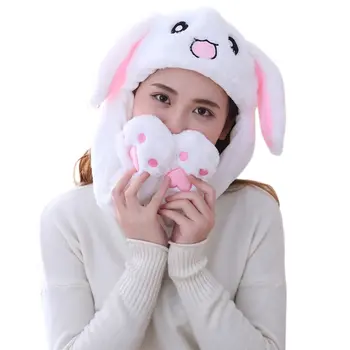 2021 Rabbit Uus Naiste Müts Beanie Palus Võib Liigub Jänku Kõrvad Mütsi Liikuvate Kõrvadega Müts Naistele/Laps/Tüdrukud