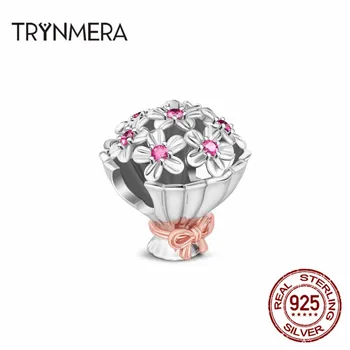 Trynmera uus lillekimbu Sterling Hõbe võlu ehted tegemise ujuvad võlusid tüdruk&naised, kingitus TA058