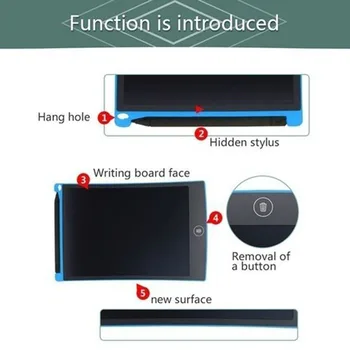 8.5 Tolline LCD Digitaalne Graafiline Joonistus Tabletid Elektroonilise joonestuslaud Ekraani Kirjalikult Tablett Elektrooniline Käsikiri Pad Pardal+Pliiats