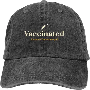 2020. aasta enimmüüdud Vaktsineeritud, Sest ma pole Loll Reguleeritav Vintage Pestud Denim Puuvill Isa Müts Baseball Caps Väljas Päike Müts