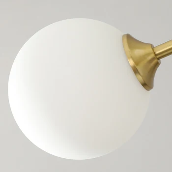 Nordic Glass Ball Led-Lühter Must Kuld Metal Industrial Loominguline Elu Rroom Magamistuba, Köök Võistluskalendri Decor Lakke Rippuma