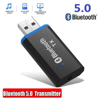 USB-Bluetooth-5.0 Audio-Saatja, Adapter ja 3,5 mm AUX Stereo Jack, Bluetooth Vastuvõtja TV PC AUX Kõlari, Kõrvaklappide Arvuti
