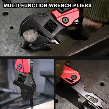 Kombinatsioon Ratchet Mutrivõti Tööriista Komplekt Portable Folding Plier Traat Strippar EDC Telkimine Tasku Nuga, Multitool Remont