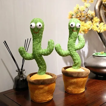 32cm Kaktus -, Plüüš-Mänguasi, Tantsimine Laulmine Elektrilised Mänguasjad 120 Laule, Tantsu Ja Keerates Cactus Helendav Salvestamise Õppe Rääkida