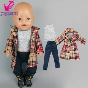 Baby Doll Poiss hoody kampsun ja püksid 17 tolline baby doll riided, püksid komplekt