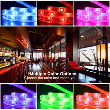 RGB 5050 LED Riba Rgb Lint Lint LED Neoon 12v Riba LED Riba pult Night Light LED Lamp, Kodu Valgustus