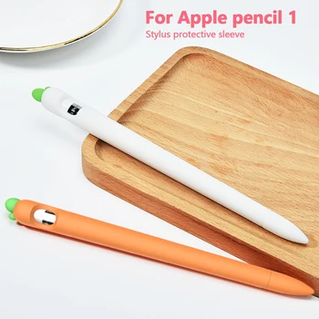 Pehme porgand Silikoon Apple Pliiats 1 Case For iPad Pliiats 1. Tablett Touch Pen Pliiatsiga Kaitsev Ümbris Kate coque Armas Juhul