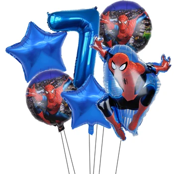 6tk/palju Disney Spiderman Heelium Foolium Õhupalli 32inch Baby Shower Decor Sünnipäeva Teenetemärgi poisid, Kids Mänguasjad Kingitus Õhu Globos