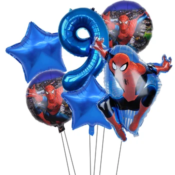 6tk/palju Disney Spiderman Heelium Foolium Õhupalli 32inch Baby Shower Decor Sünnipäeva Teenetemärgi poisid, Kids Mänguasjad Kingitus Õhu Globos