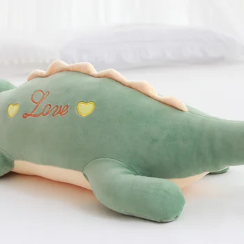 Cute cartoon alla puuvill dinosaurus krokodill kaisus nukk topis suur magab padi sõbranna
