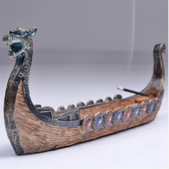 Dragon Boat Viiruk Kinni Hoidik Põleti Käsitsi Nikerdatud Nikerdamist Suitsutusastia Kaunistused Retro Viiruk Põleti Traditsiooniline Disain