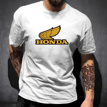 Suvel Uue Honda Auto Logo Kohandatud ümber Kaela Punk Mugav Trükkimine Lühikeste varrukatega Meeste T-särk Vabaaja Top