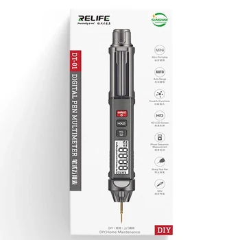 RELIFE DT-01-Smart Pen Tüüpi Multi-Function Mini Multimeeter Mitte-Võtke Tester Faaside Järjestus Meeter Mobiiltelefoni DIY Remont
