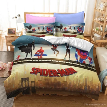 Marvel Superkangelane Ämblikmees 3d-Voodipesu Komplekt Queen King Suurus-tekikott Set Trööstija Kaas koos Padjapüür Set Home Textile Kingitus