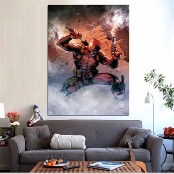 Tänapäeva Kapten Ameerika (Superhero Movie Lõuendile Maali Poster ja Print Seina Art Pilte, Elu-Rooma Poiss Home Decor
