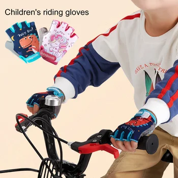 Lapsed Lapsed Jalgratta Kindad Poole Sõrme Hingav Anti-slip Sport Ratsutamine, Jalgrattasõit Spordi Kindad